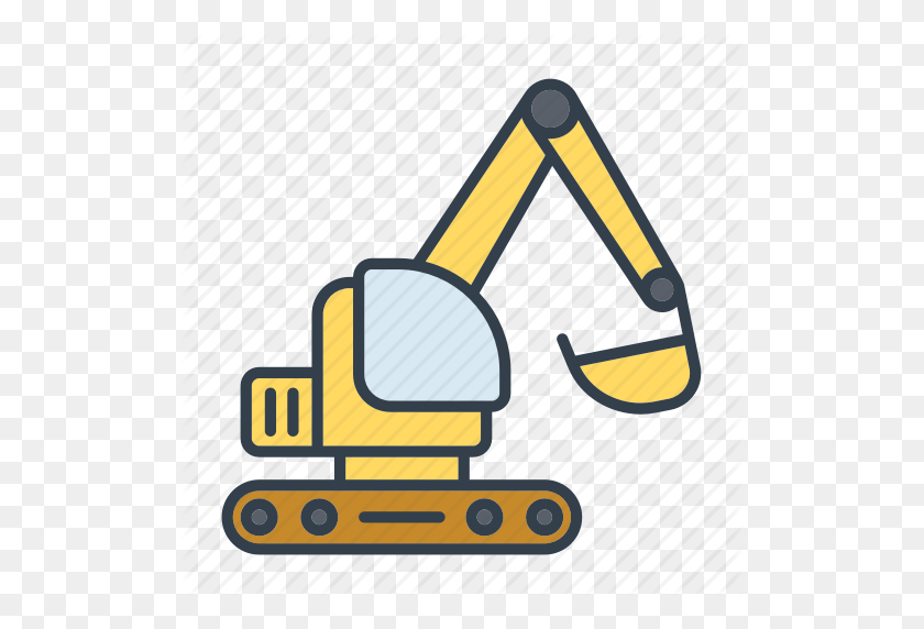 512x512 Excovator Clipart Construction Tool - Construction Tools Clipart