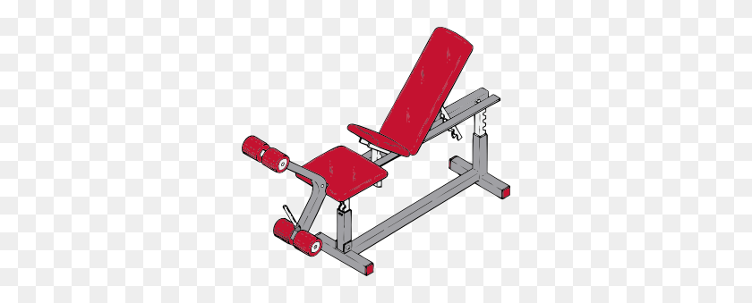 300x279 Exercise Bench Clip Art - Physical Fitness Clipart