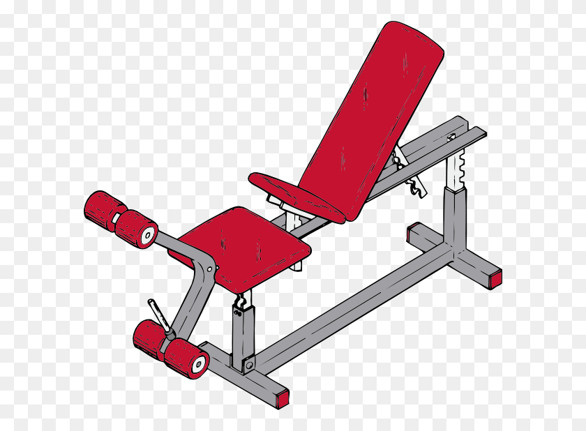 600x558 Exercise Bench Clip Art - Workout Clipart Images