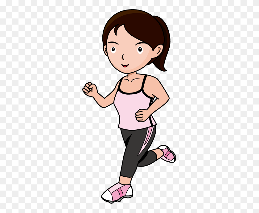 306x633 Exercise Clip Art - Skipping Clipart
