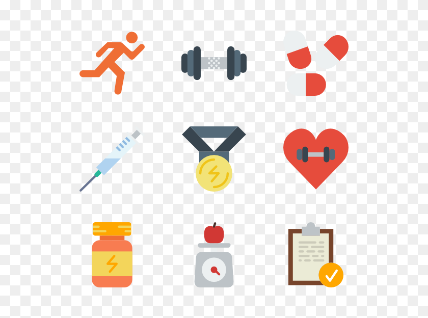 600x564 Exercise Fitness Icon Packs - Fitness Icon PNG