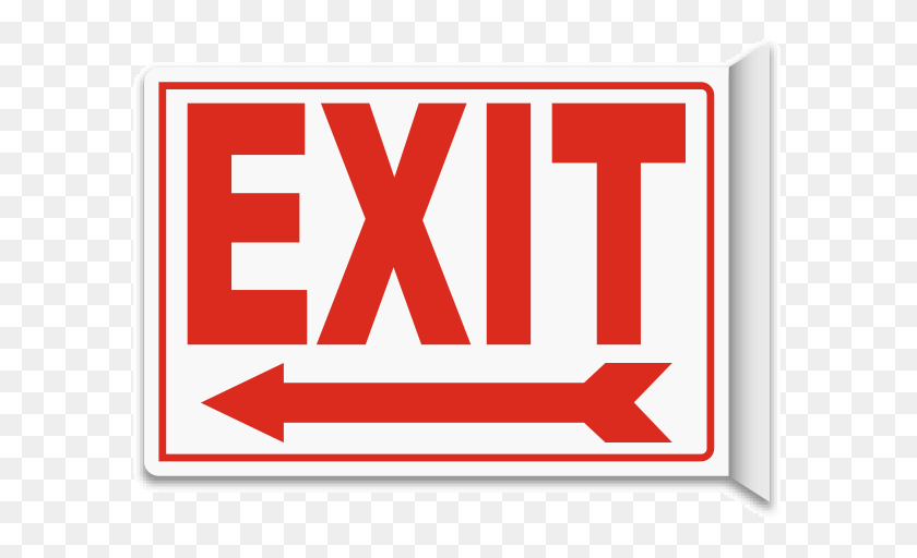600x452 Exit - Double Sided Arrow PNG