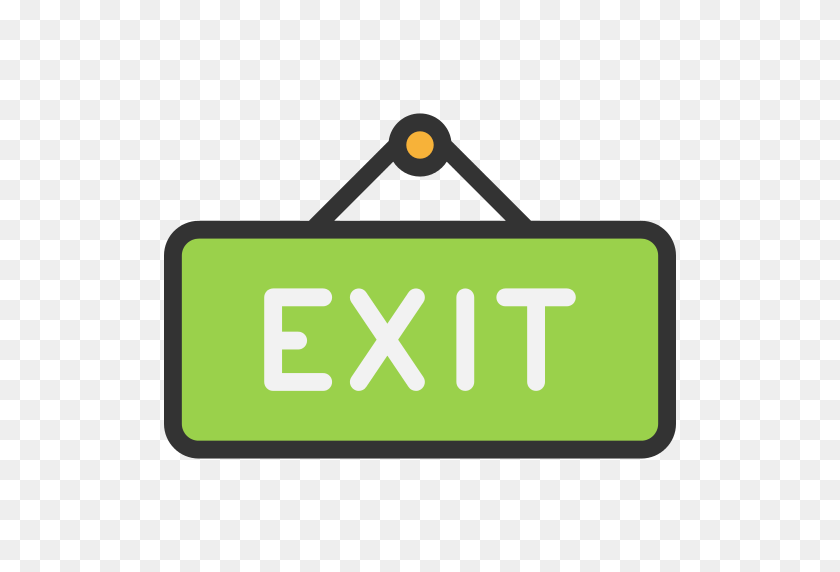 512x512 Exit Exit Png Icon - Exit PNG