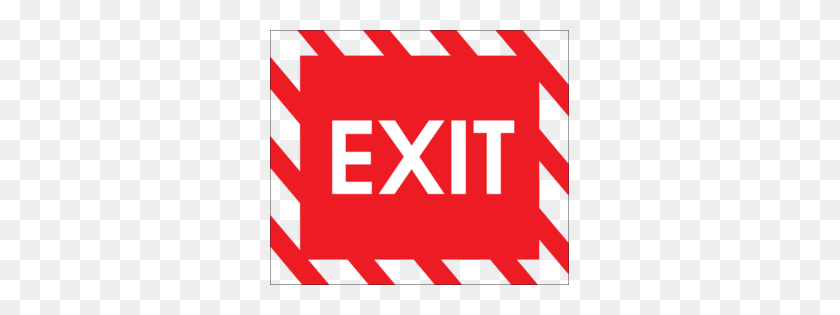 299x255 Exit Sign Clip Art - Restroom Clipart