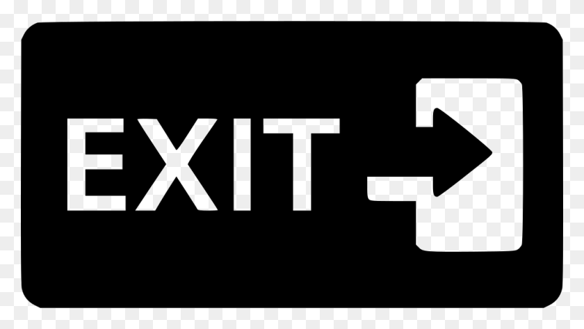 980x520 Exit Sign Wayfinding Fire Door Emergency Png Icon Free - Exit Sign PNG