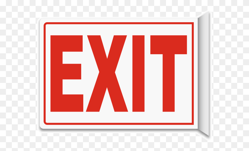 600x450 Exit Way Sign - Exit Sign PNG