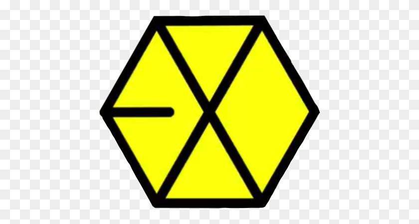 444x389 Exo Logo !! Exo Kpop Exologo Kpopsticker Exol Freetoe - Exo Logo Png