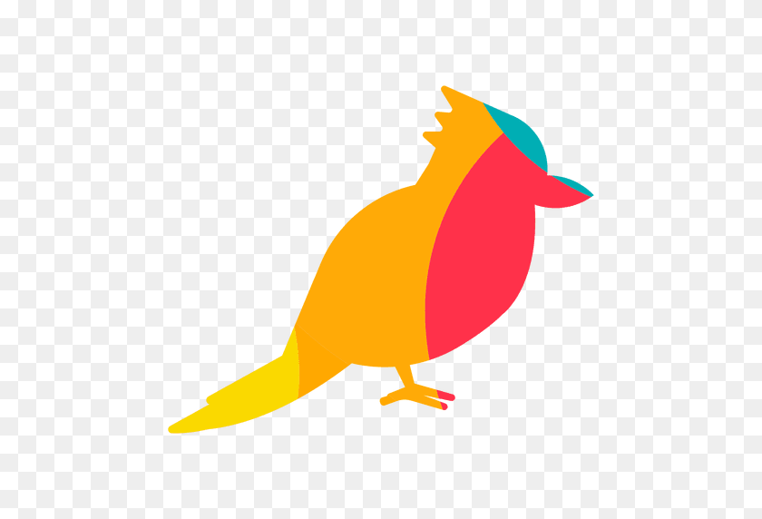 512x512 Exotic Bird Abstract Color - Pajaros PNG