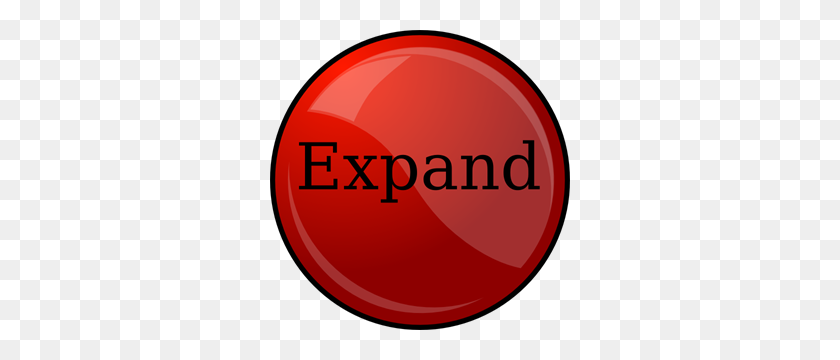 300x300 Expand Png Images, Icon, Cliparts - Red Button Clipart