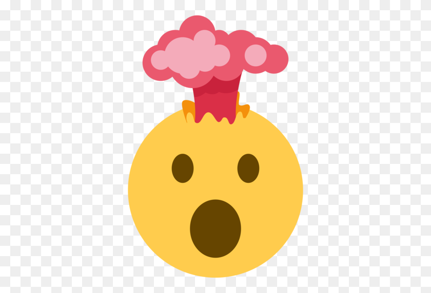 512x512 Взрывающаяся Голова Emoji - Взрыв Клипарт Png