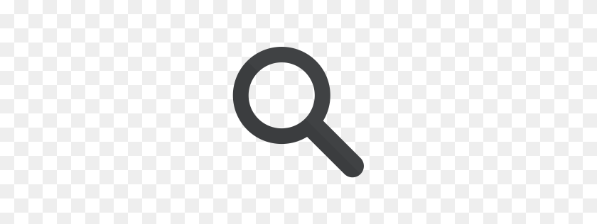 256x256 Explore Icon Myiconfinder - White Magnifying Glass Icon PNG