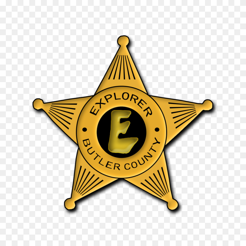1000x1000 Explorer Posts And Butler County Sheriff's Office - Sheriff Badge PNG