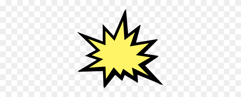 300x279 Explosion Clip Art - Comic Book Explosion PNG