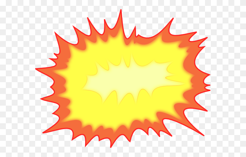 600x475 Explosion Clip Art - Fire Blast PNG