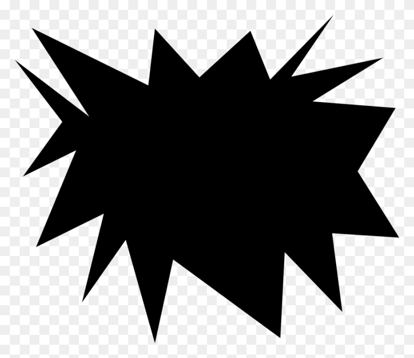 877x750 Explosion Computer Icons Explosive Material Nuclear Weapon - Explosion Clipart Black And White
