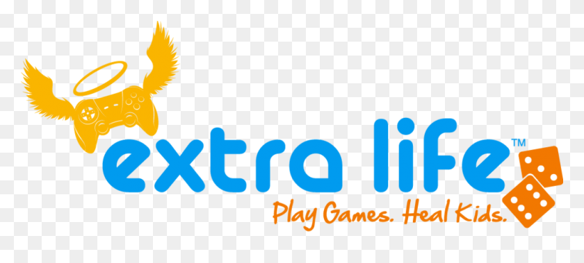 1000x410 Extra Life Play Games Heal Kids - Extra Life Logo Png