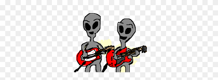 300x250 Extraterrestrial Mariachi Band - Mariachi Band Clipart