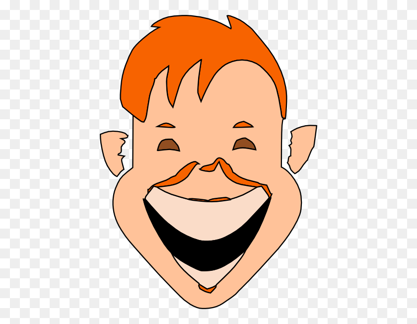 438x592 Extreme Laugh Png, Clip Art For Web - Laughing Clipart Black And White