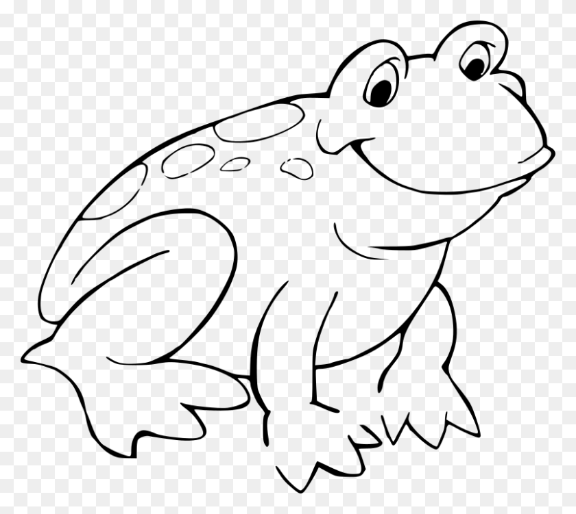 800x709 Extremely Creative Frog Clip Art Black And White Clipart - Frog Clipart Black And White