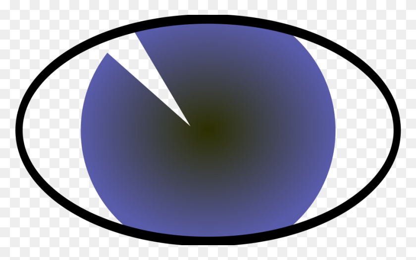 900x538 Eye Ball Perpule Clipart - Blue Ball Clipart