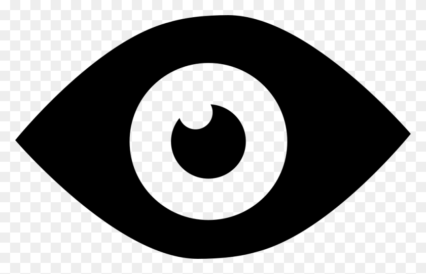 980x606 Глаз Черная Форма Png Значок Скачать Бесплатно - Черный Глаз Png