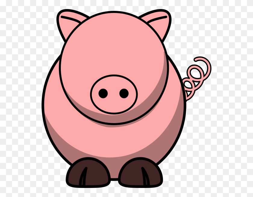 564x593 Eye Clipart Pig - Pig Clipart Outline
