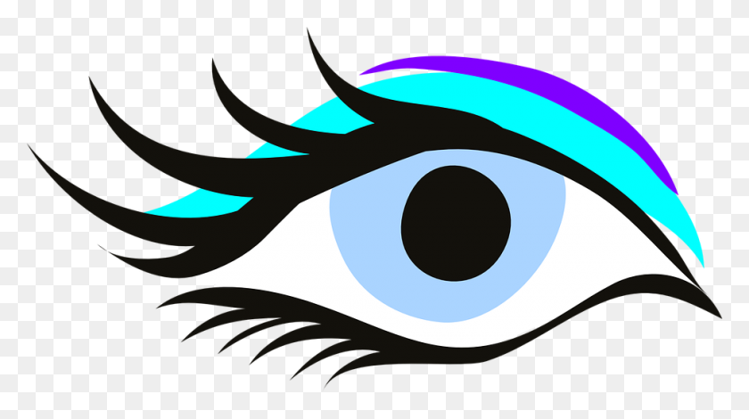 960x505 Eye Clipart Png Transparent - Girl Eyes Clipart