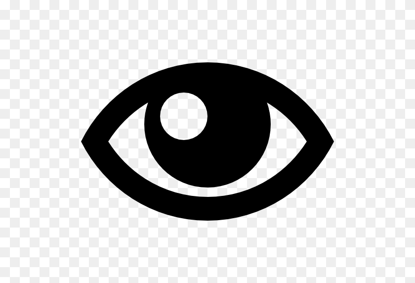 512x512 Глаз Бесплатные Векторные Иконки Разработаны - Черный Глаз Png