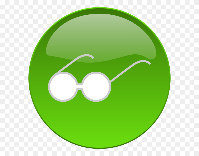 600x600 Eye Glasses Button Png, Clip Art For Web - Reading Glasses Clipart