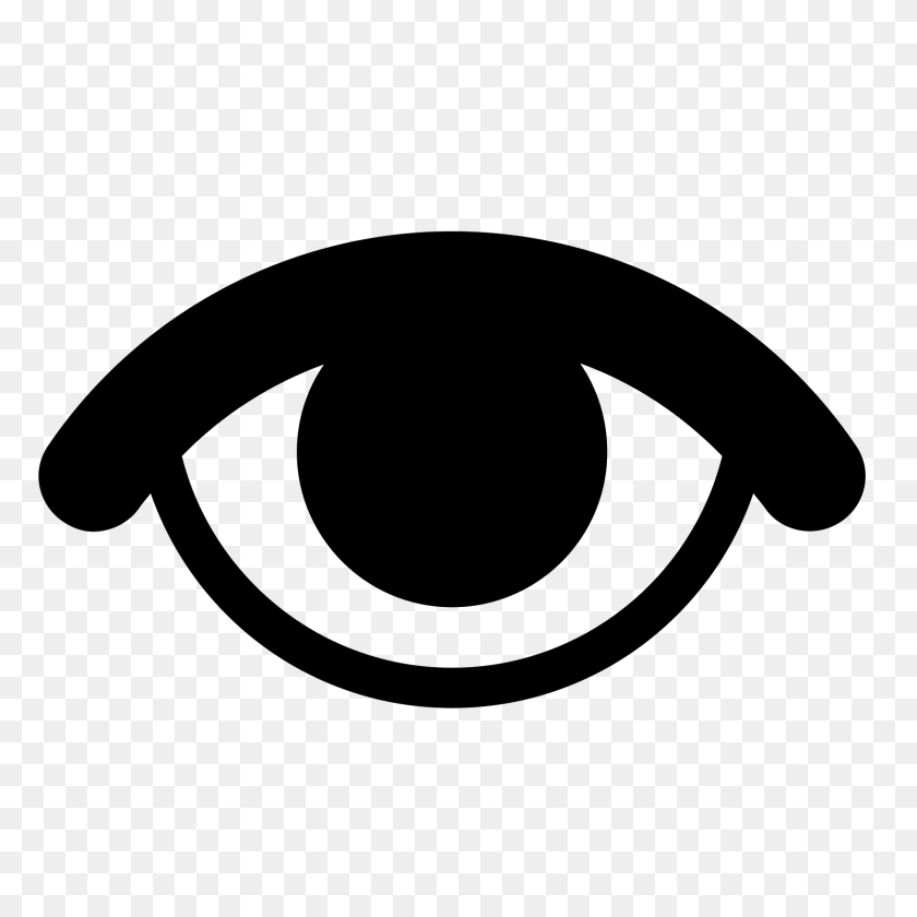 1600x1600 Eye Icon - Black Eye PNG