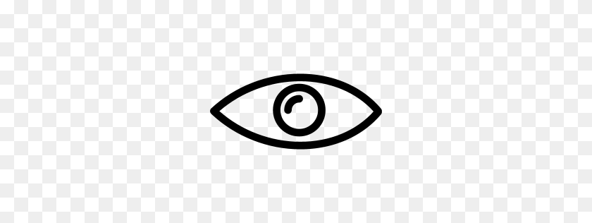 256x256 Eye Icon Line Iconset Iconsmind - Eye Symbol PNG