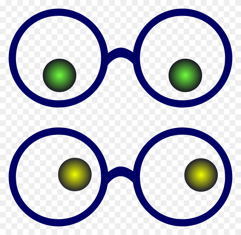 2324x2270 Eye Looking Glass Clipart - Reading Glasses Clipart