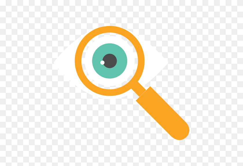512x512 Eye Magnifying Glass Icon - Magnifying Glass Icon PNG