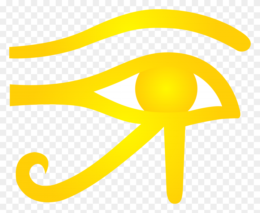 8537x6900 Eye Of Horus Gold Clip Art - Eye Of Horus Clipart
