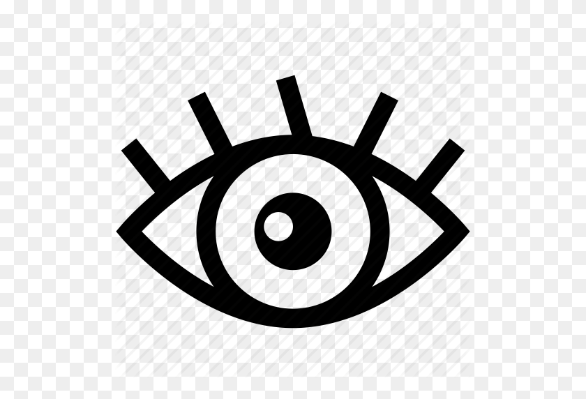 512x512 Eye, Optic, Orb, Pass, Password, Show, View Icon - Eye Symbol PNG
