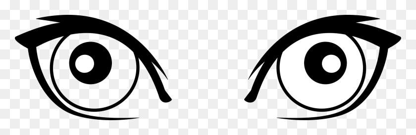 2400x658 Eyeball Clipart Eye Symbol - Spooky Eyes Clip Art