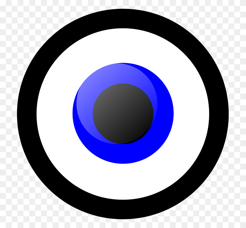 723x720 Eyeball Clipart Eye Symbol - Blue Eyes Clipart