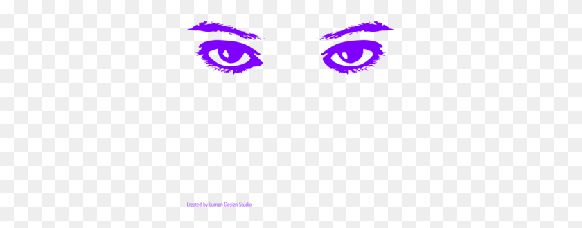 299x270 Eyeball Clipart Purple - Rolling Eyes Clipart