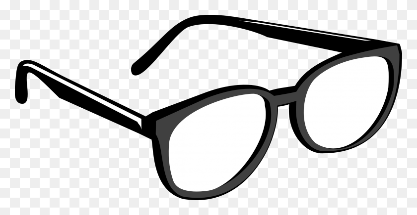 2555x1230 Eyeglasses Clip Art Free - Looking Glass Clipart