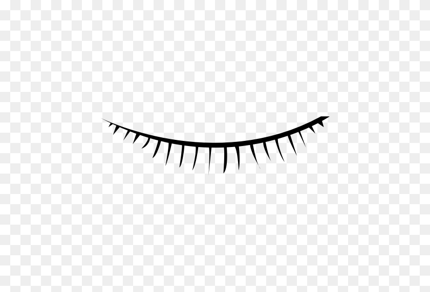 512x512 Eyelash, Beauty, Makeup Icon With Png And Vector Format For Free - Eyelash PNG
