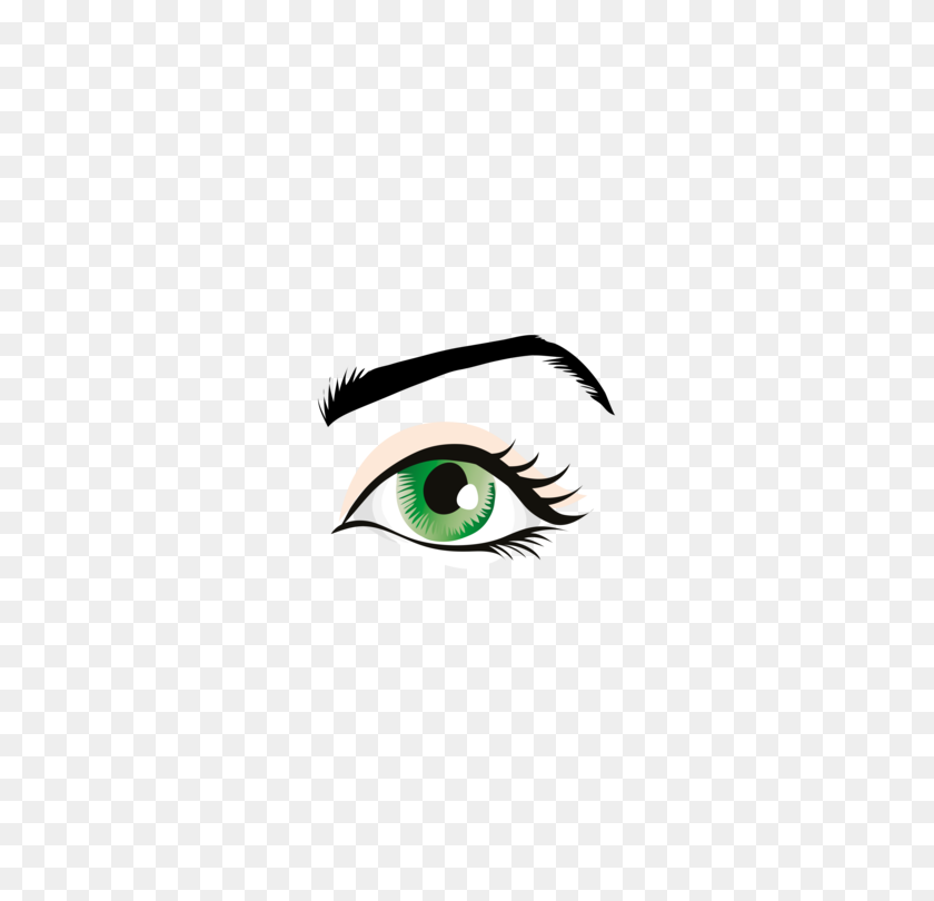 530x750 Eyelash Drawing Green Skyggelegging - Eyelash Clipart
