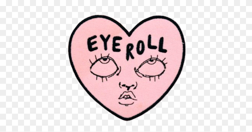 415x381 Eyeroll Eye Heart Eyes Look Doodle Eyerolling - Rollo De Ojos De Imágenes Prediseñadas
