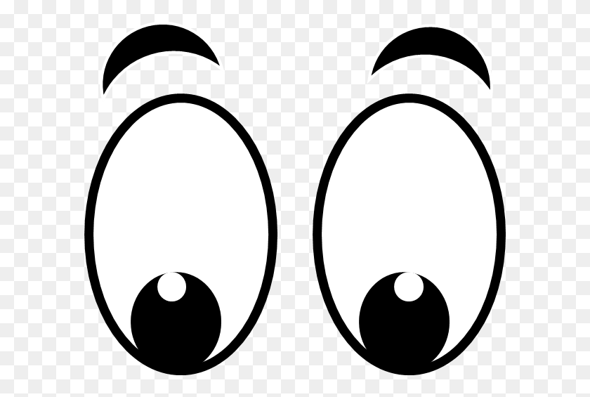 602x505 Eyes Black And White A Black And White Cartoon Eye Clipart - Bocce Clip Art