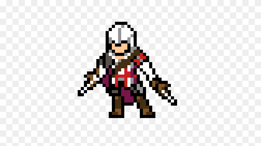 480x410 Ezio From Assassin's Creed Ii Pixel Art Maker - Assassins Creed PNG