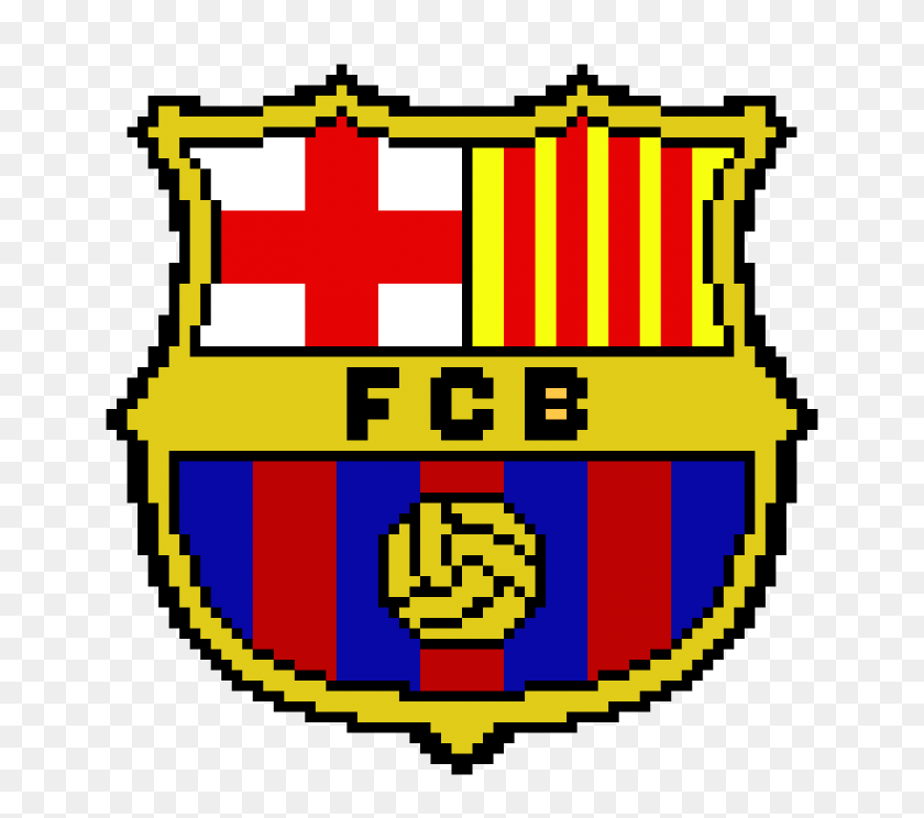 820x720 El Fc Barcelona Logotipo De Pixel Art Maker - Logotipo De Barcelona Png