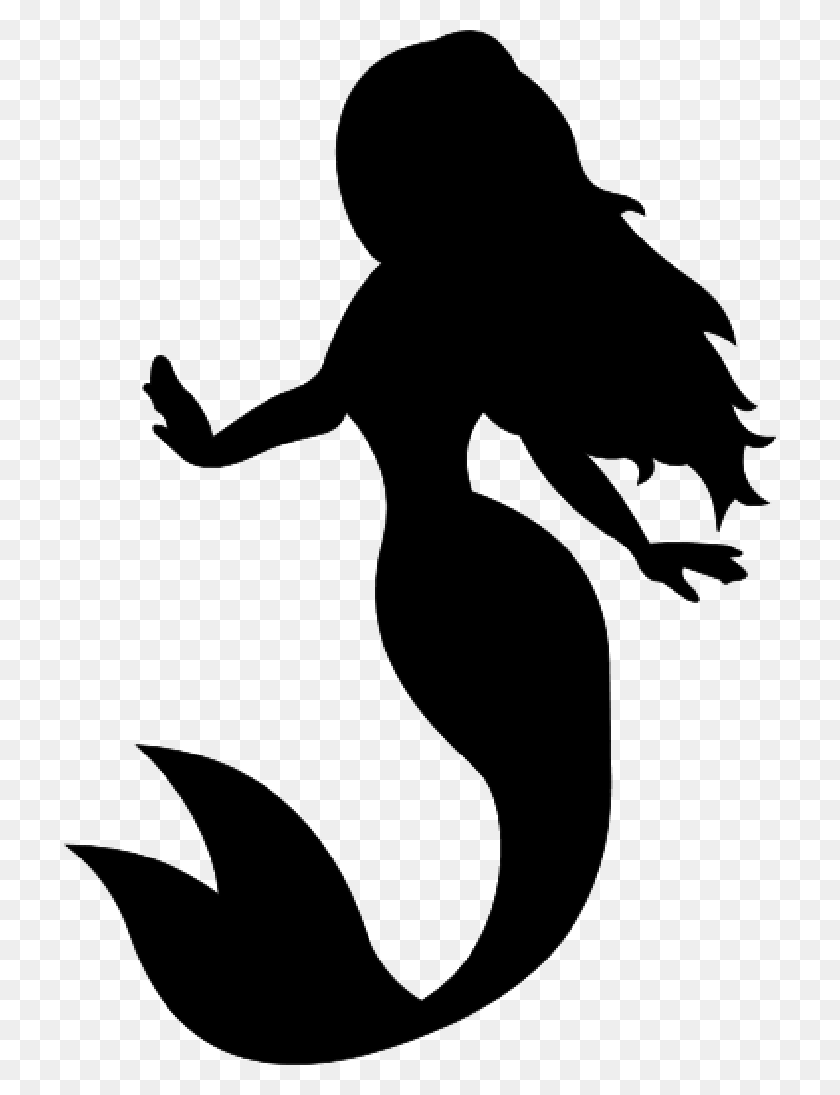 712x1035 F Is For Free - Mermaid Silhouette PNG