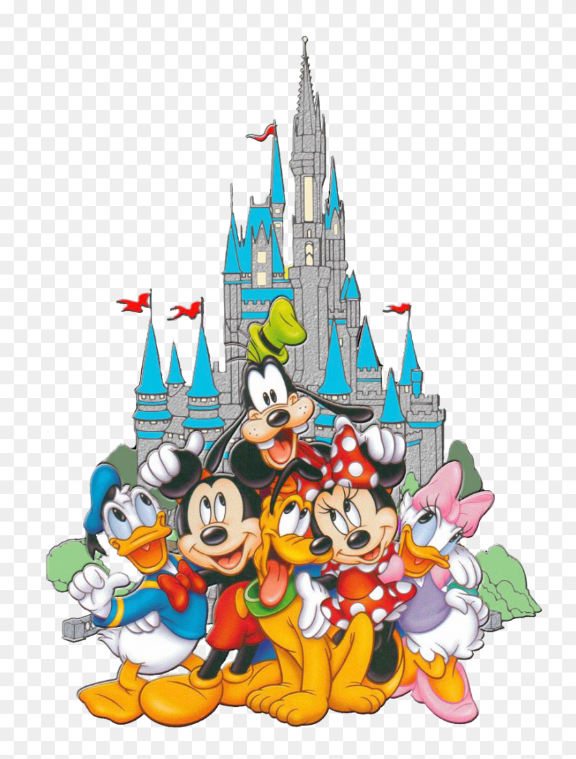 851x1142 Fab Castle Mickey And Friends Disney, Cartoon - Cinderella Castle PNG