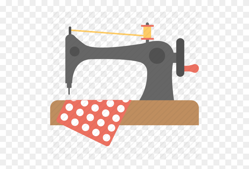 512x512 Fabric, Sewing, Sewing Machine, Stitching, Stitching Machine Icon - Sewing Machine PNG