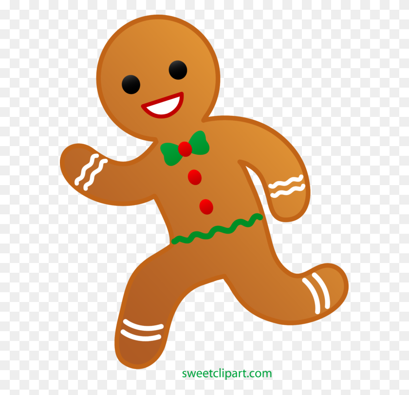 593x751 Fabulous Gingerbread Men Clip Art Roundsoun - Gingerbread Man Clipart Black And White