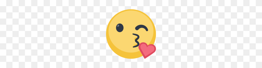 160x160 Face Blowing A Kiss Emoji On Facebook - Kiss Emoji PNG